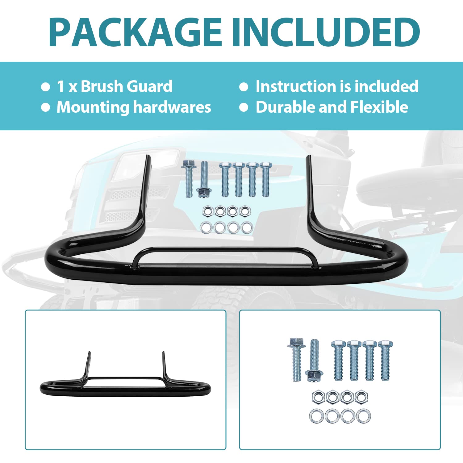 Kojem Front Tractor Bumper Brush Guard Protection Compatible With