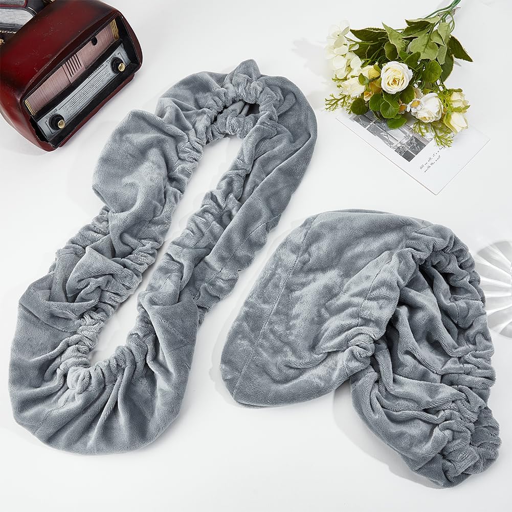 GORGECRAFT 2 x Bar Stool Leg Protector Pads Non Slip Replaceable Pads Compatible with Round Base Bar Stools Recliner Swivel Bases 42-47cm Thick