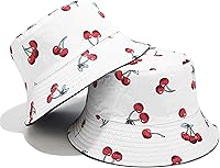 Vista 3 de Mashiaoyi Sombrero de pescador reversible de doble cara con estampado unisex
