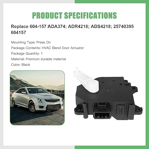 Vista 247 de SCITOO Reemplazo de actuador de puerta de mezcla de calentador HVAC para Ford F-150 2004-2008, para Ford para Lobo 2004-2008, para Lincoln para Mark