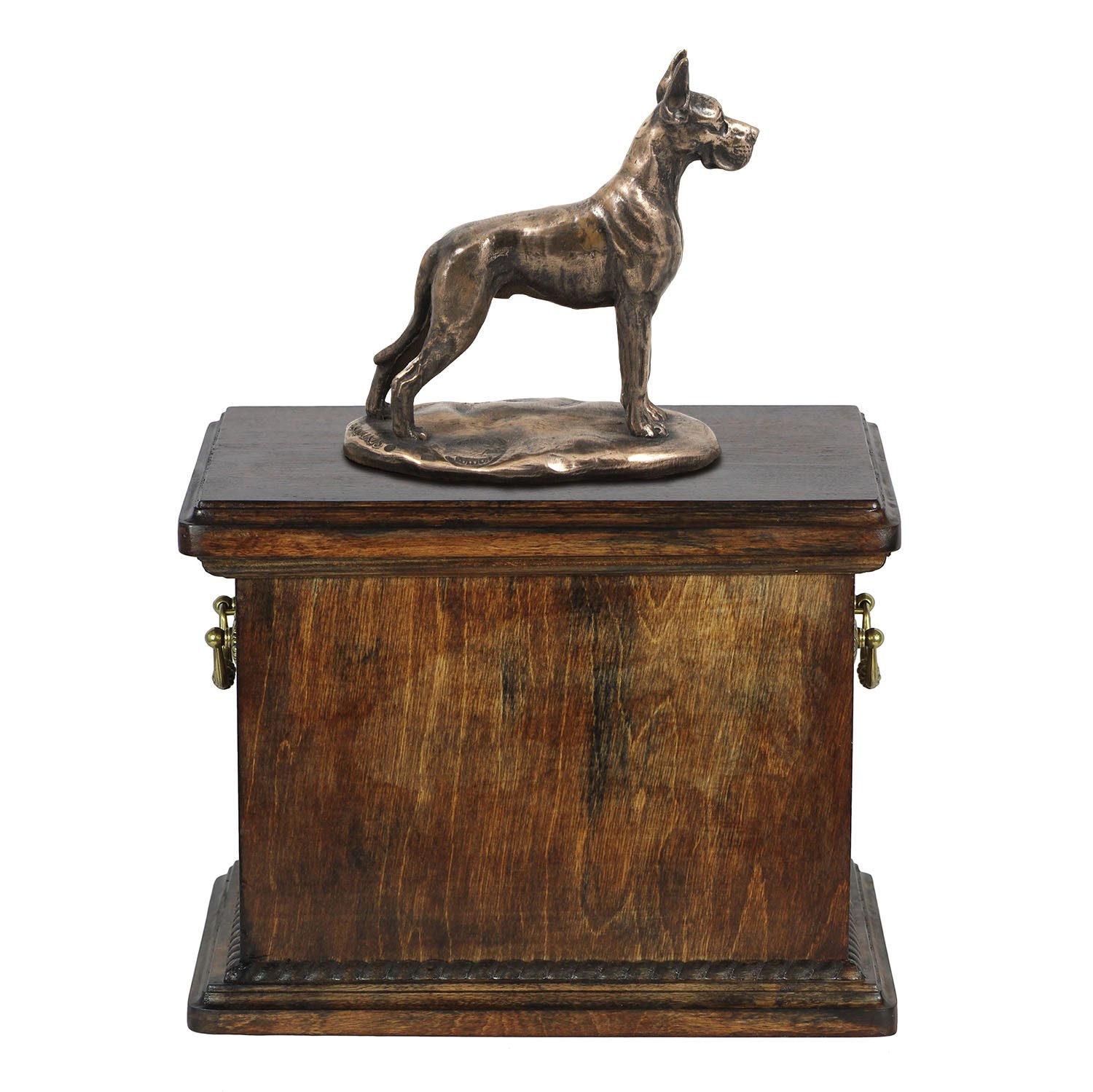 Urne pour les cendres de chien Dogue Allemand statue pour décoration salon