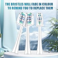 Vista 7 de Cabezales de cepillo de dientes de repuesto para Philips Sonicare: paquete de 8 cabezales de cepillo eléctrico de repuesto suave compatible