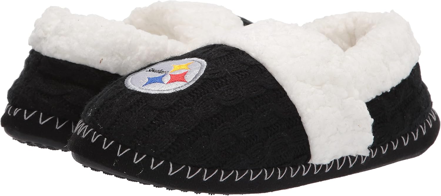 FOCO Womens NFL Team Color Moccasin Slippers - Image 10