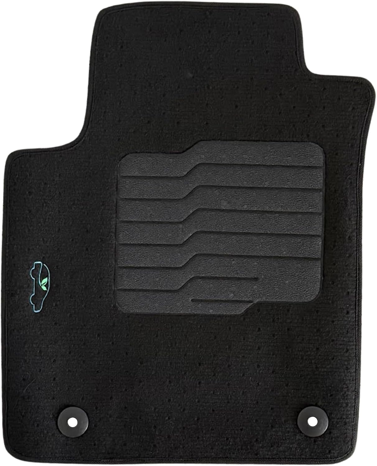 ecoMats Carpet Floor Mats Fit for 2019-2024 Nissan Armada / 2017-2024 Infiniti QX80 with Anti-Slip Driver Heel Pad, Safety Locks, Black (Bucket seat Models)