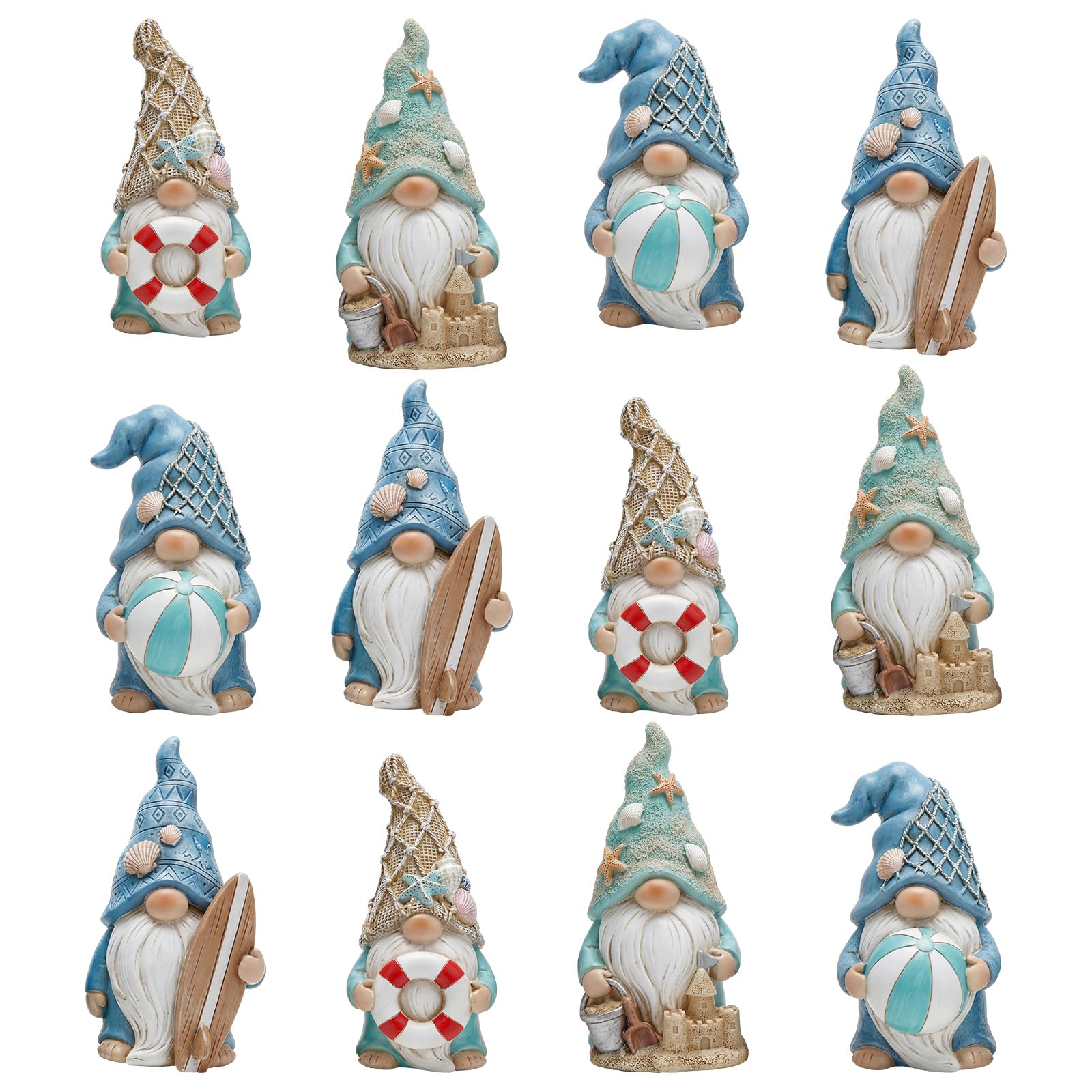 Nains d'Été en Résine Honoson : Figurines Miniatures Haute Finition