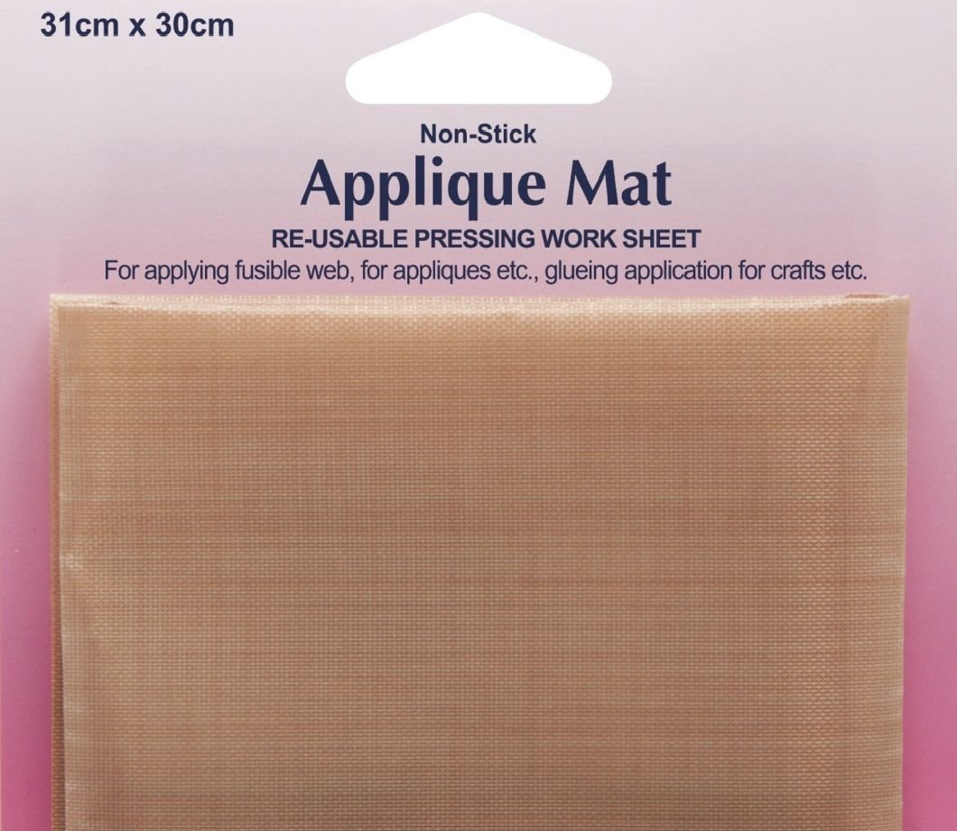 Hemline Beige Applique/Craft Mat Teflon Pressing Sheet 33Cmx28cm