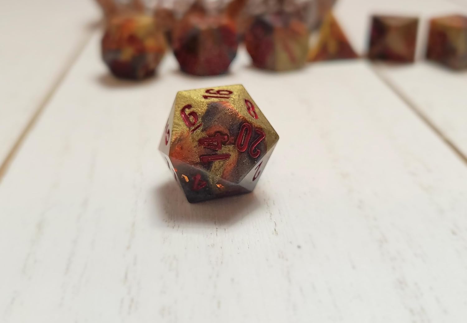 The Tormented Phantom, Dice Set, Sharp Edge Dice Set, RPG Dice Set, DND Dice Sets