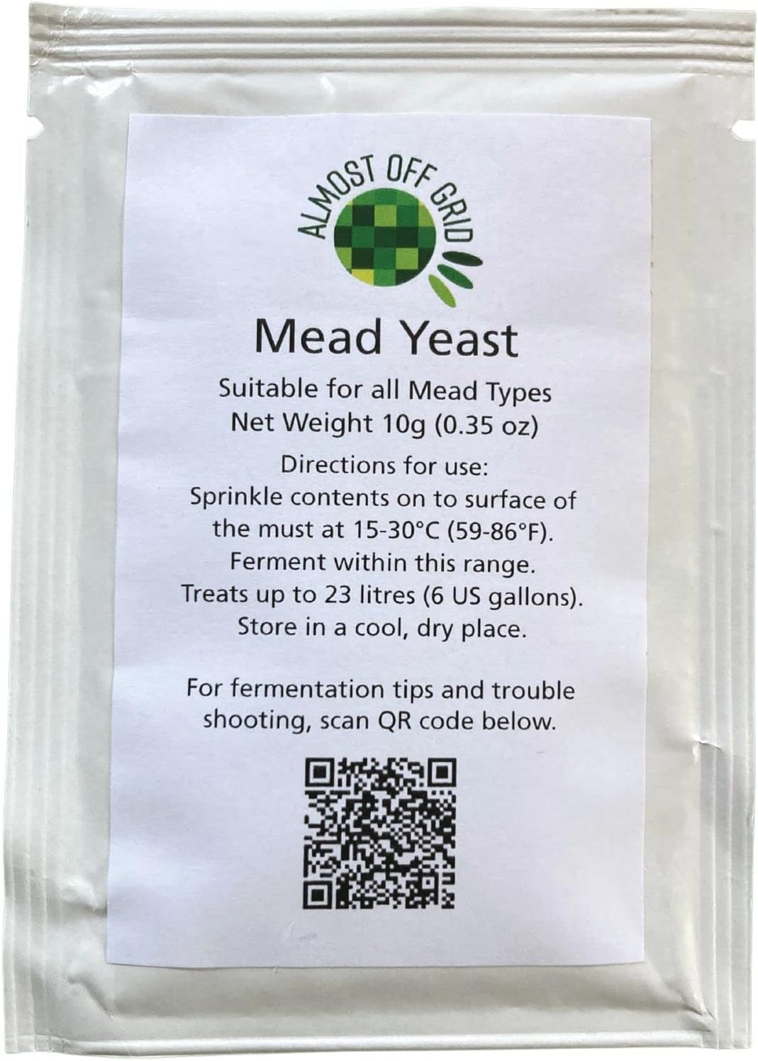 Almost Off Grid Mead Yeast - 10g Sachet