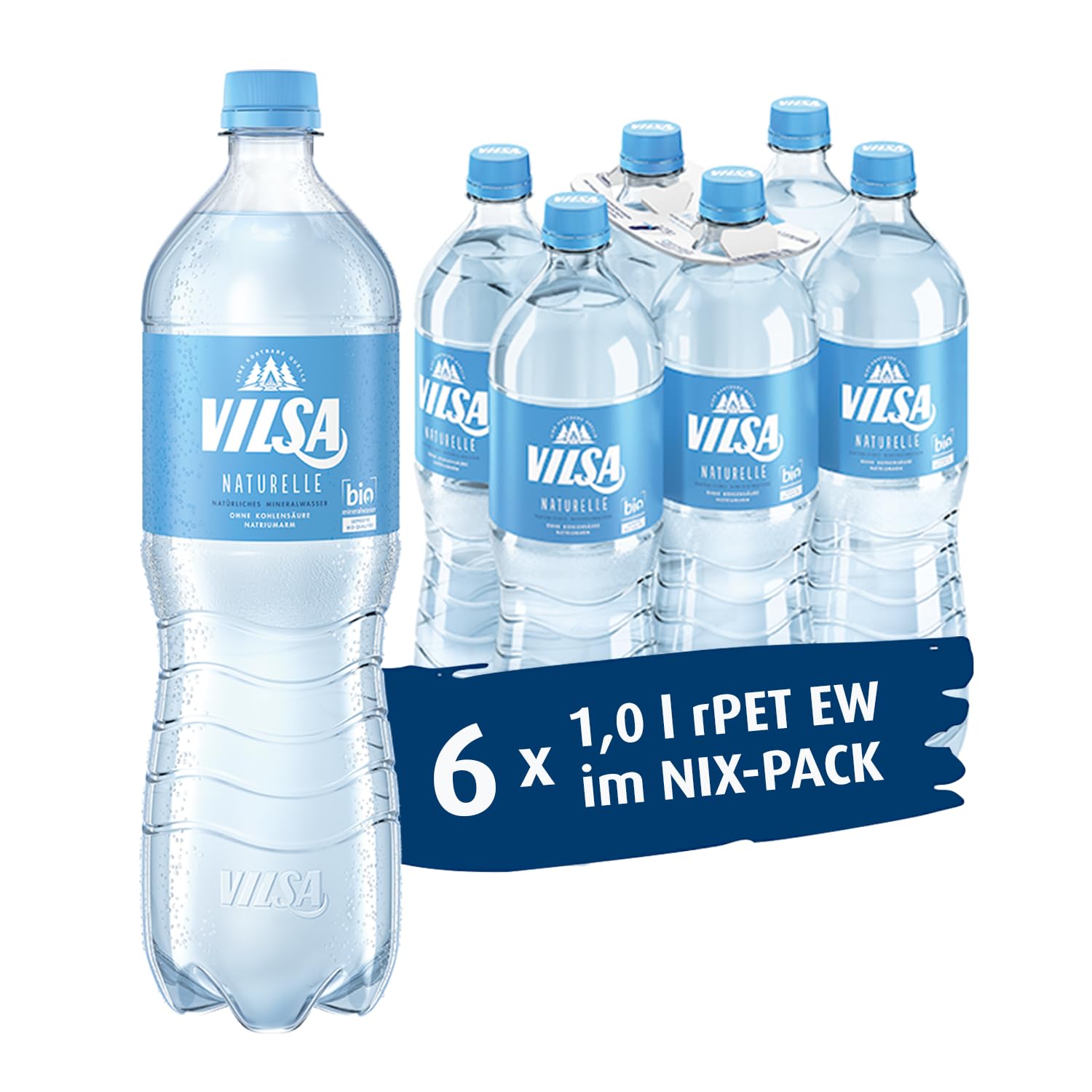 VILSA Mineralwasser Naturelle 6 × 1 l
