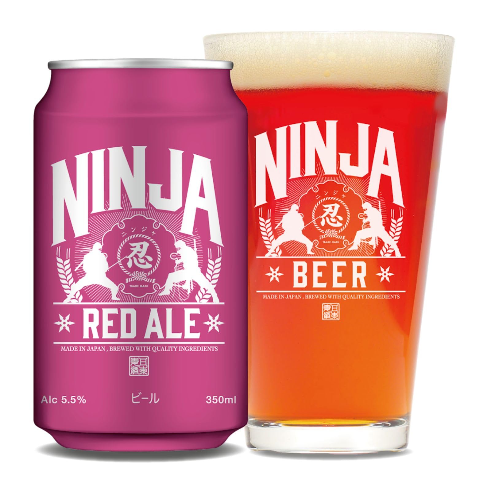 Amazon.co.jp: NINJA RED ALE 缶 350ml×24本 : 食品・飲料・お酒