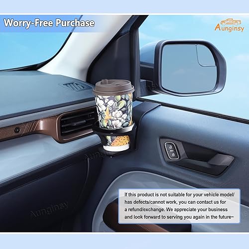 Miniatura 6 de 2 portavasos de automóvil compatibles con Ford Maverick 2022-2025 para panel interior de la puerta, expansor, soporte de agua para bebidas, soporte