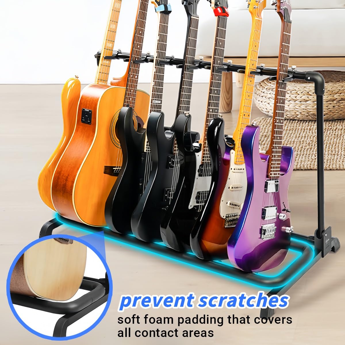 98cm Tubo Isolante Schiuma per Impugnature, ID 18/22/25/28/32.0mm Tubi di Spugna per Supporti Chitarra, Flessibile Antiscivolo Guaina di Isolamento per Palestra Attrezzatura(Blu,32.0mm x 5.0mm x 98cm)