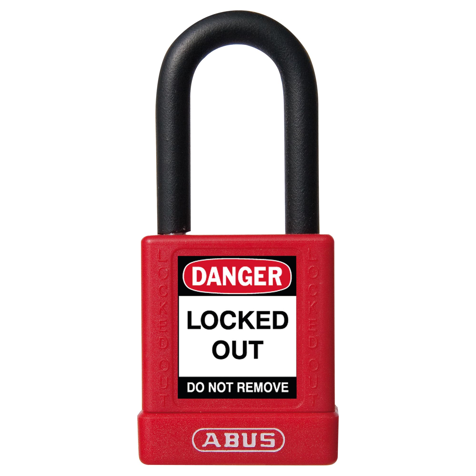 ABUS 74/40 Safety Lockout Tagout Padlock in red.