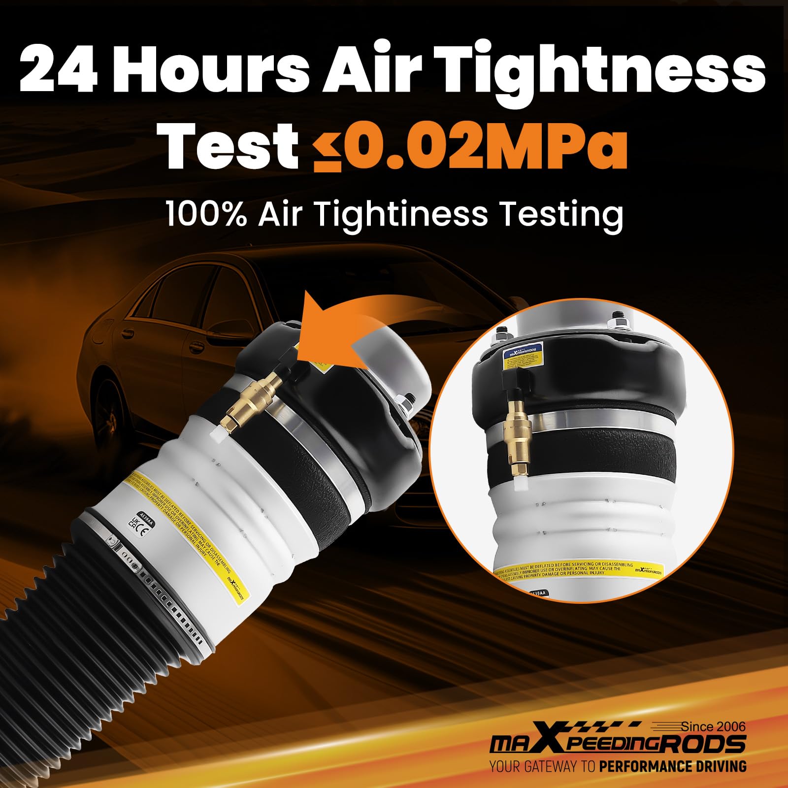 maXpeedingrods Ammortizzatore ad aria per Audi A6 4F2 C6 Allroad Quattro anteriore sinistro 4F0616039