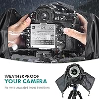 Vista 2 de Movo CRC01 - Funda impermeable de nailon para cámara con fundas de mano cerradas, compatible con cámaras réflex digitales Canon EOS, Nikon, Sony