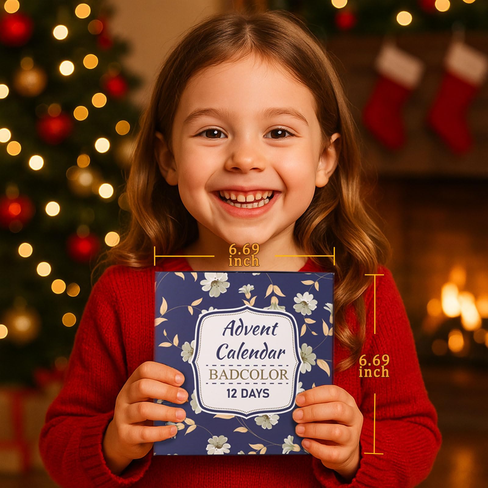 Set de maquillaje calendario de Adviento – 12 días de Navidad cuenta atrás calendario regalo maquillaje sets