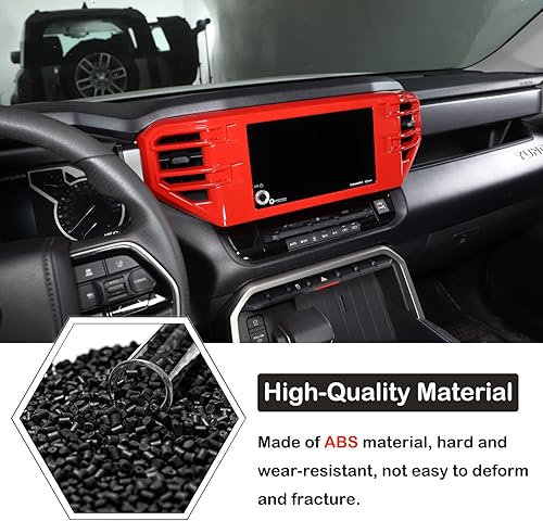 Vista 151 de Cubierta de salida de aire lateral para consola central de automóvil, compatible con Toyota Tundra 2022+ Sequoia 2023+ cubierta de panel de aire