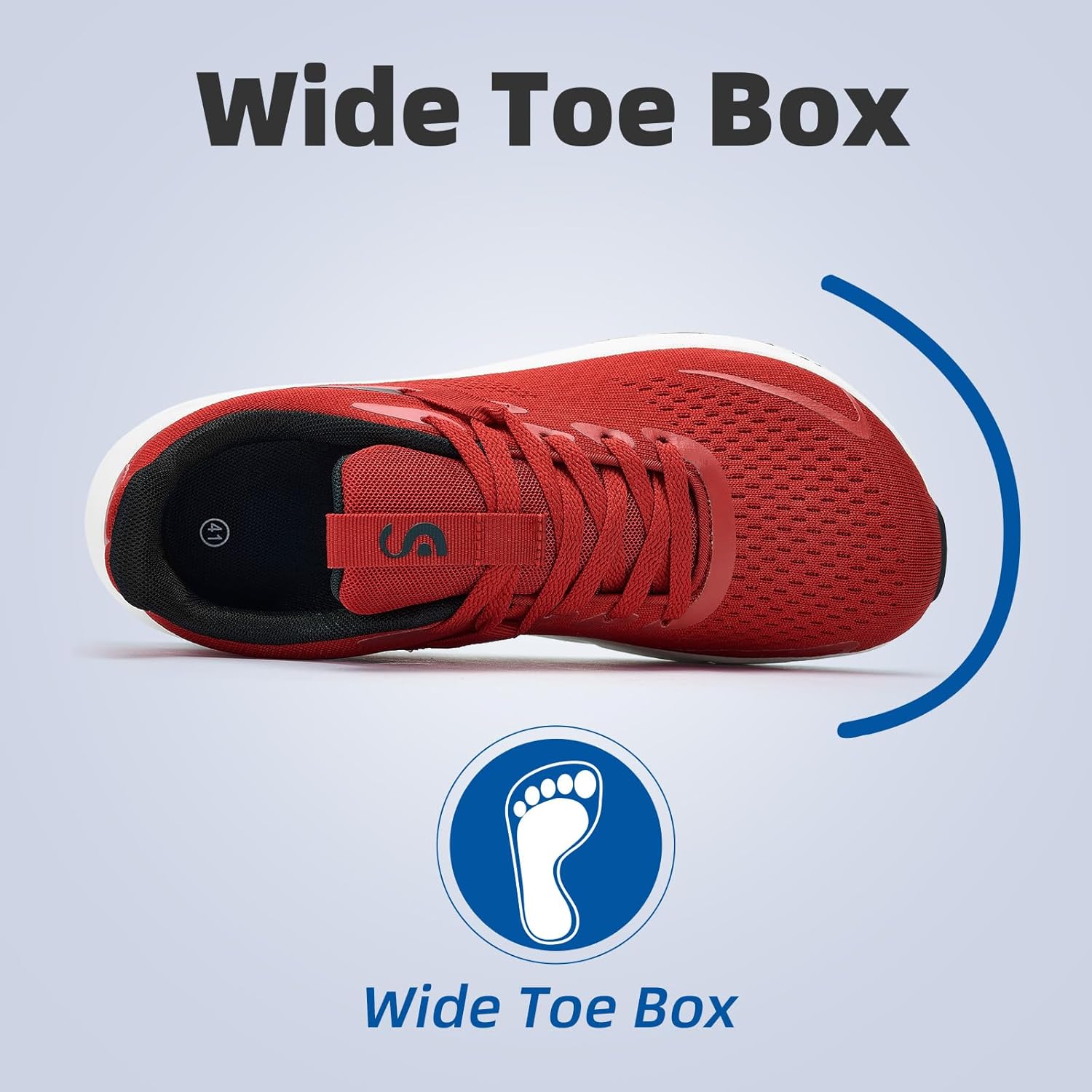 Slow Man Wide Toe Box Mens Walking Sneakers Wide Width Running Shoes Gym Workout Tennis Shoes for Wide Feet