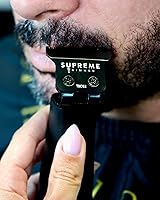 Vista 7 de Supreme Trimmer T Shaper - Recortador silencioso inalámbrico para barba y cabello para hombres 120 minutos de duración, bajo ruido, cuchilla DLC