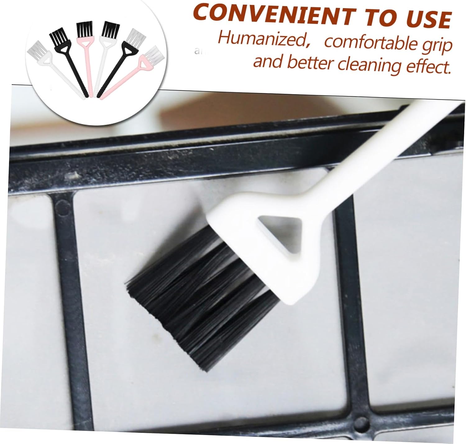 30pcs Cleaning Brush for Keyboards and Small Gaps Material Includes White and Black Bristle for Electronics and Clippers