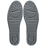 DEARMAMY Multi-Function Breathable Sports Shoe Insoles, Shock Absorption Foot Cushions with Massage Arch Support, 1 Pair for Men and Women US Size 6-8 (Gray)