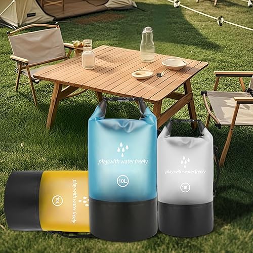 Miniatura 6 de Bolsa seca impermeable para mujeres y hombres, 5L10L20L, ligera, pequeña, bolsa de almacenamiento para kayak, flotación, barco, campamento, tabla de