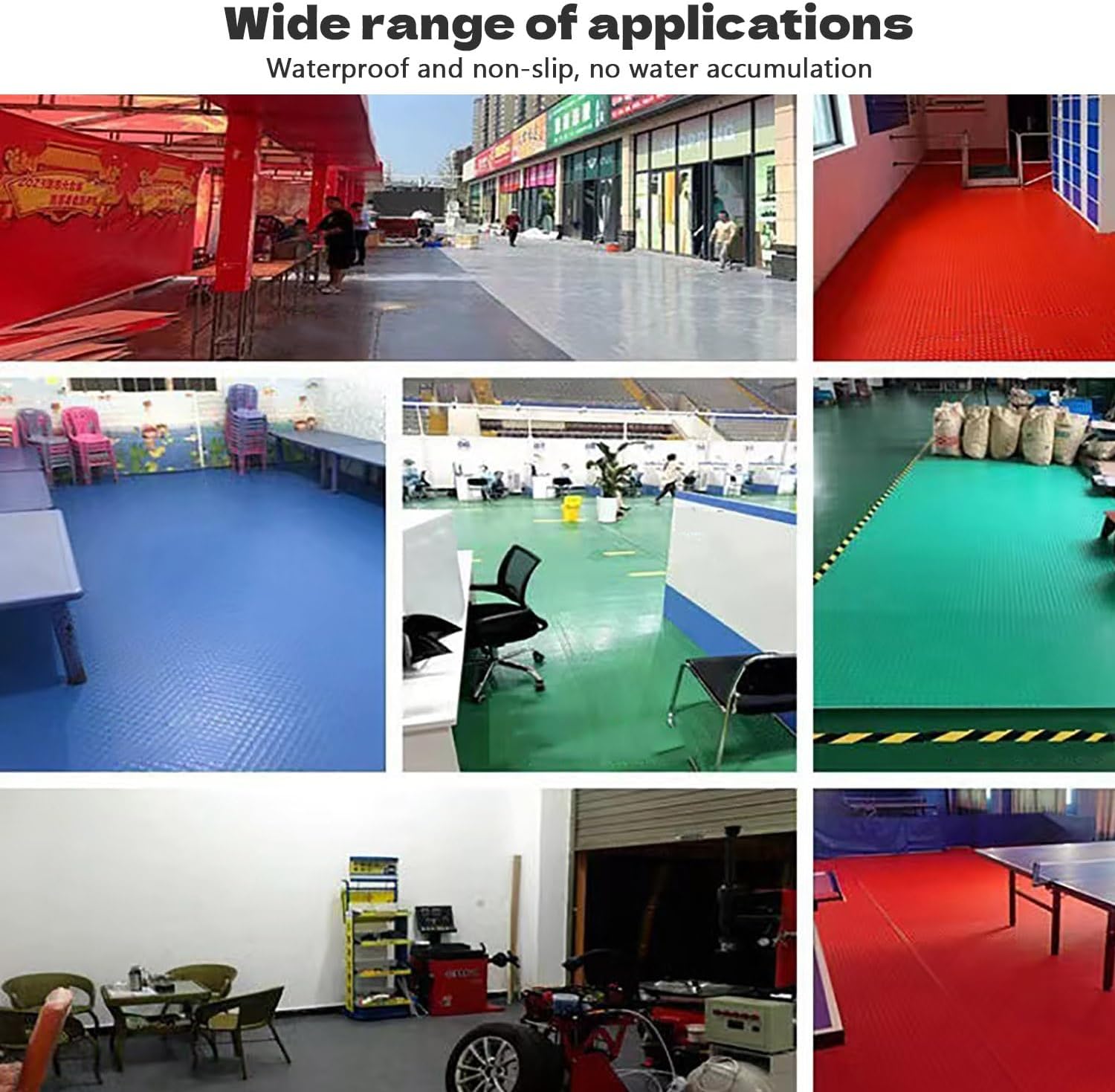 Garage Floor Mat Rubber Flooring Roll Waterproof PVC Parking Mats Non-Slip Floor Protector Mat for Under Cars Gym, Easy to Clean(Gray,1.2x3m)