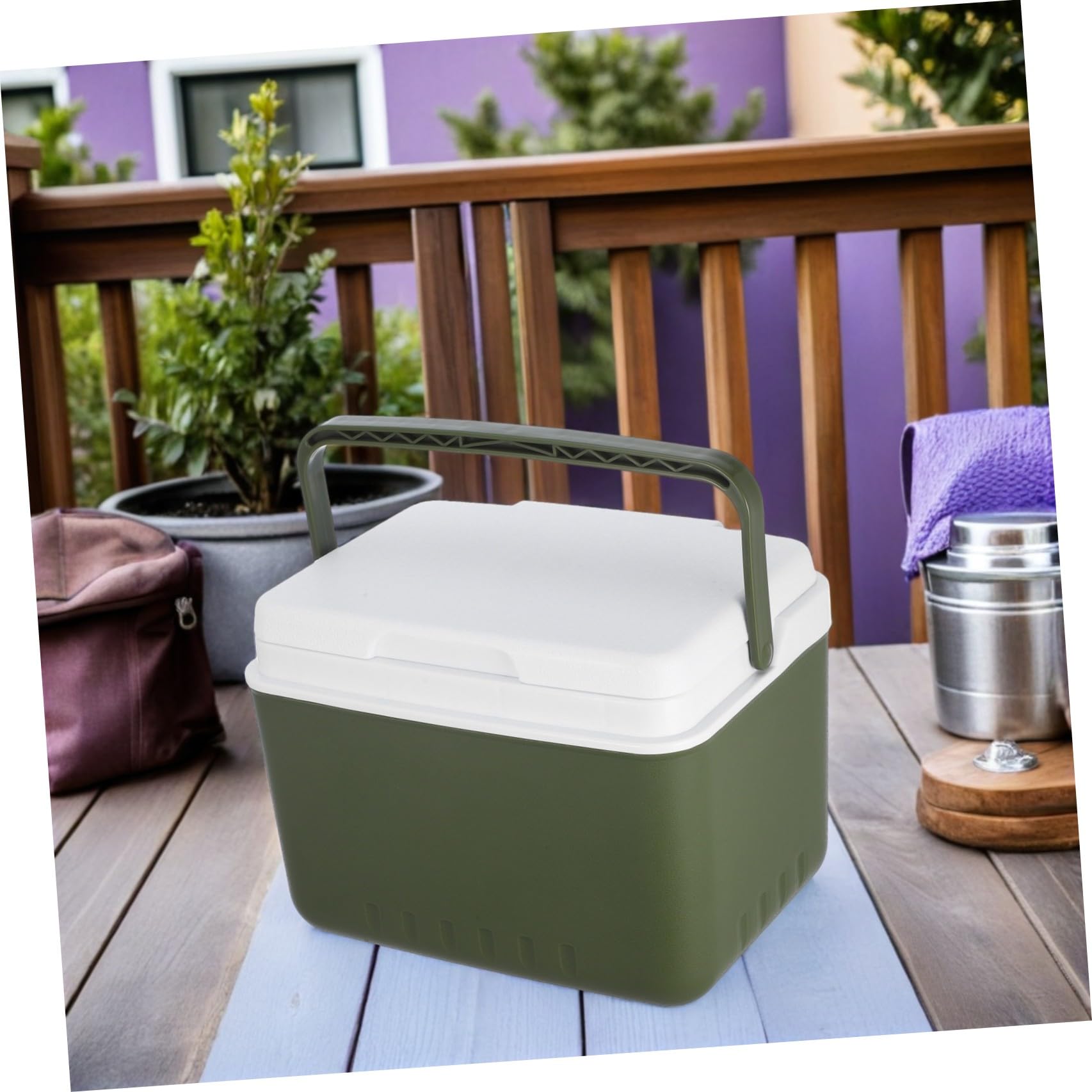 Glacière Isotherme Portable Isolation Longue Durée 9l pour Boissons et Snacks, Matériau PE et Polystyrène pour Pique-niques et Voyages en Plein Air
