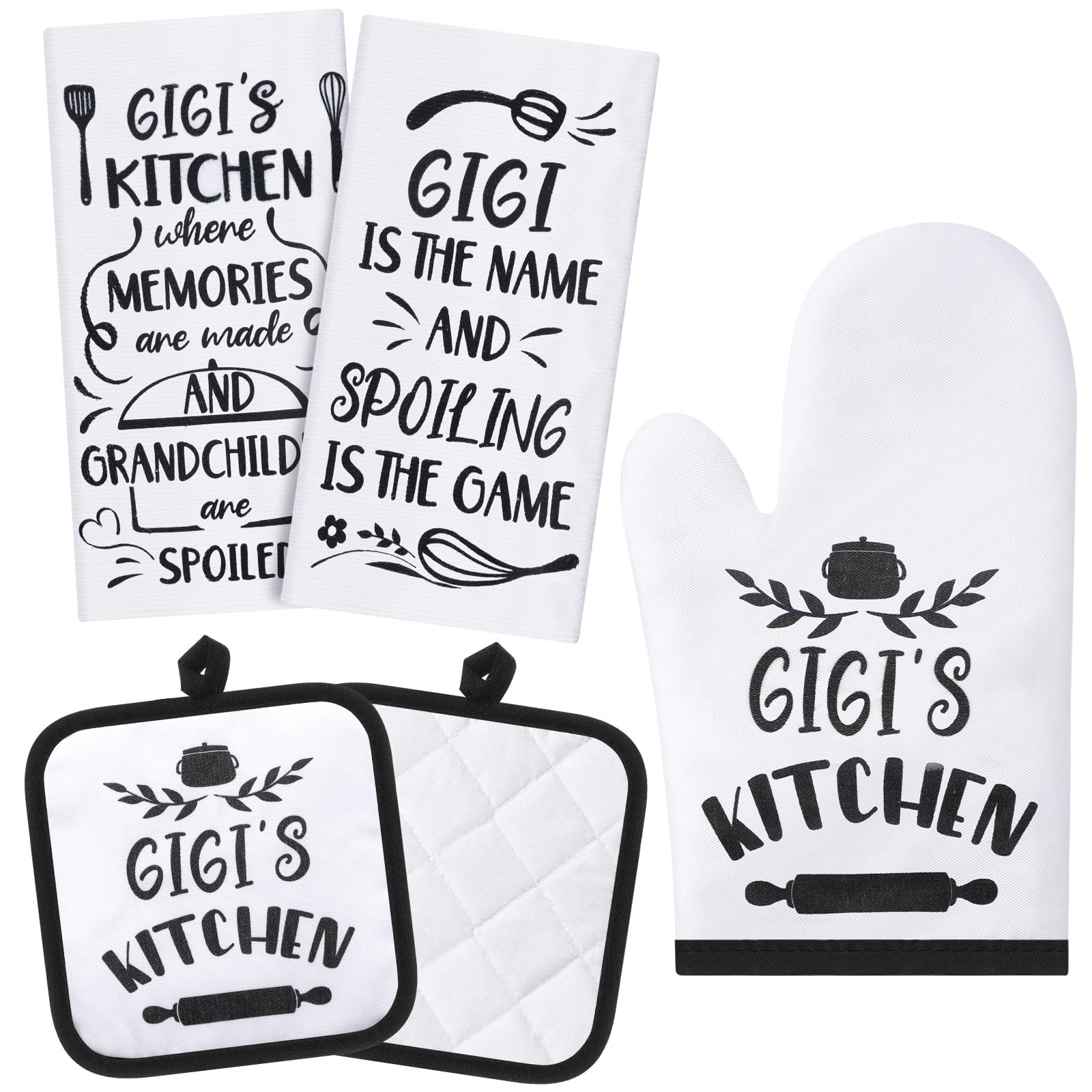 Torchons microfibres et gant de cuisine Gigi pour simplifier vos recettes