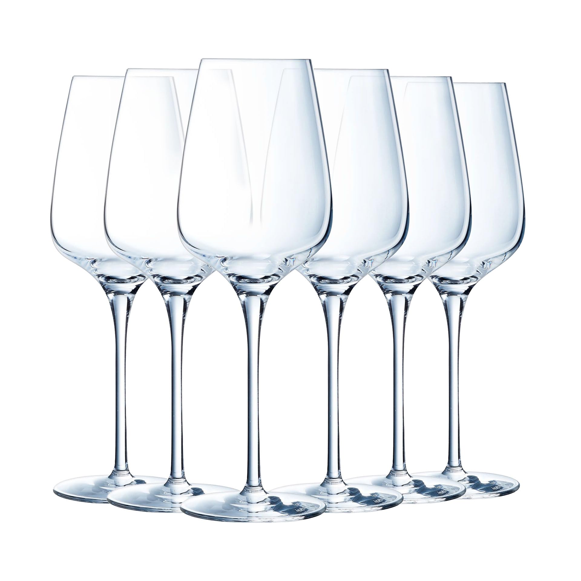 Chef & Sommelier - Sublym Collection - 6 stemmed Glasses 35 cl - Made in France - Reinforced Packaging