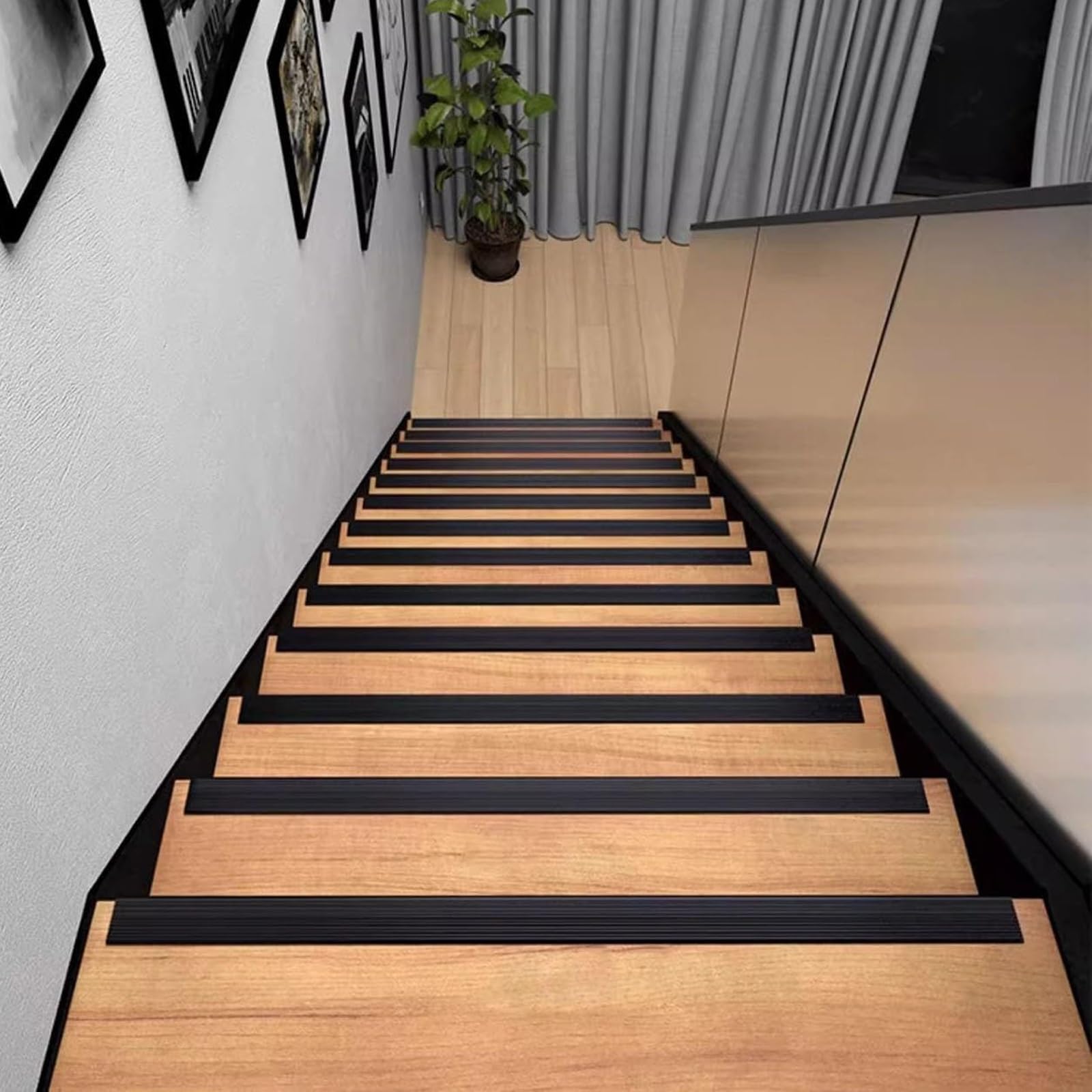 Escalones De Jardín Aluminio Borde De La Esquina De Seguridad,Fácil De Instalar Cantonera Protector Protector De Tira De Protección, Perfil De Borde De Escalera En L Forma, Gris(Gold,100x30mm)