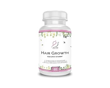 Actif Hair Growth for Women Mega Support 10+, Non-GMO, Stops 99% Hair Loss, Made in USA, 60 Count