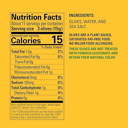 Miniatura 14 de PEARLS Aceitunas negras maduras sin hueso, extra grandes, 6 onzas, 12 latas