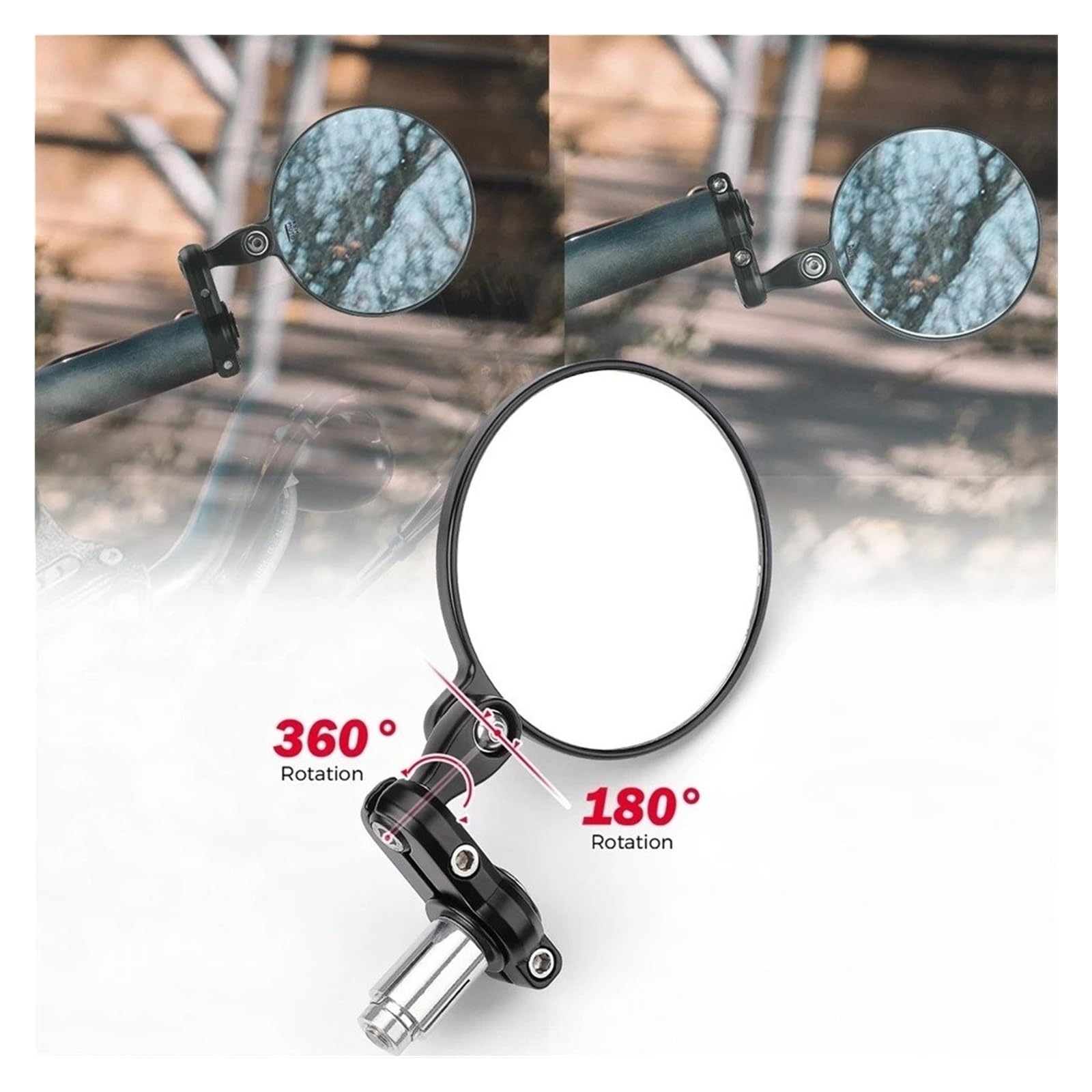 Espejos Laterales Espejos Retrovisores Para Manillar De Motocicleta Y Scooter, Para G310R R1150R R1200R F800S Retrovisores Moto(Bundle 2)