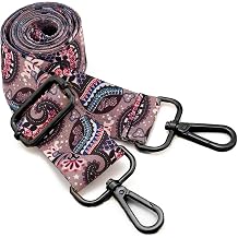 ZOOEASS Nickel Buckles Wide Shoulder Strap Adjustable Replacement Belt Gun Buckles Guitar Style Crossbody Bag Strap