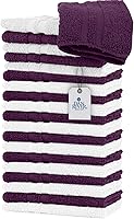 Vista 364 de DAN RIVER Juego de 4 toallas de baño, 27 x 54 pulgadas, 100% algodón, más grandes y ligeras, de secado rápido, súper suaves y absorbentes, toallas