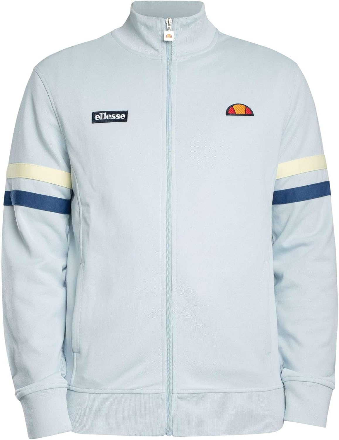 ellesse Men's Roma Track Jacket, Light Blue/Blue, 4XL