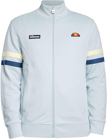 ellesse Men's Roma Track Jacket, Light Blue/Blue, XL