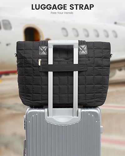 Miniatura 6 de LOVEVOOK Bolsa de mano acolchada para laptop para mujer, bolsa acolchada para laptop, bolsa ligera para computadora de viaje, trabajo, bolsas para