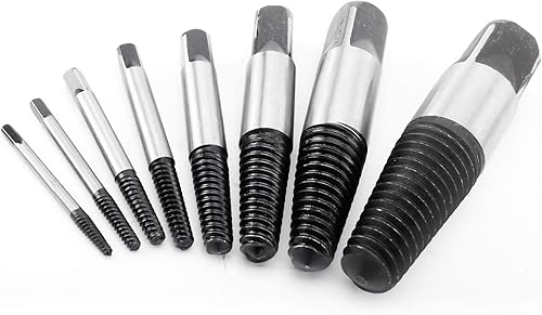 Miniatura 6 de Juego de extractor de tornillo de tubería de 8 piezas, dañado y despojado de perno roto removedor de tuberías