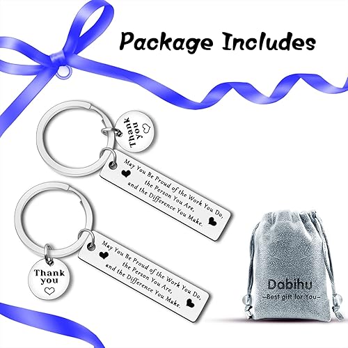 Miniatura 7 de Llavero de agradecimiento para compañeros de trabajo, empleados, trabajadores sociales, regalo de agradecimiento para médico, enfermera, profesor