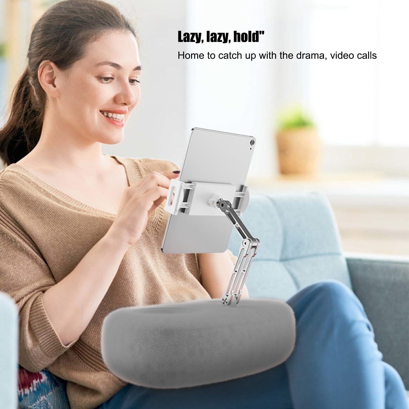 Supporto Cuscino per Tablet Supporto Telefono per Scrivania | Regolabile per Letti Divani Scrivanie Anti-Scadimento Porta Smartphone