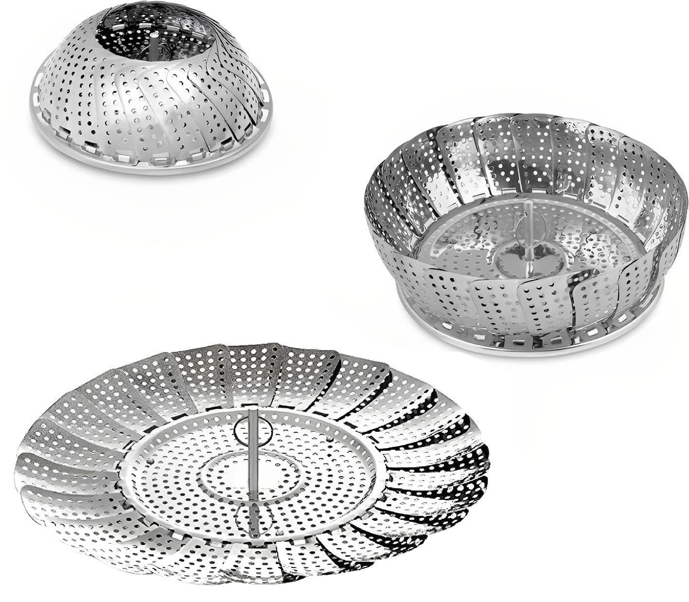 Stainless Steel Steamer Basket for Vegetable/Insert for Pots, Pans, Crock Pots — Amazon image 5