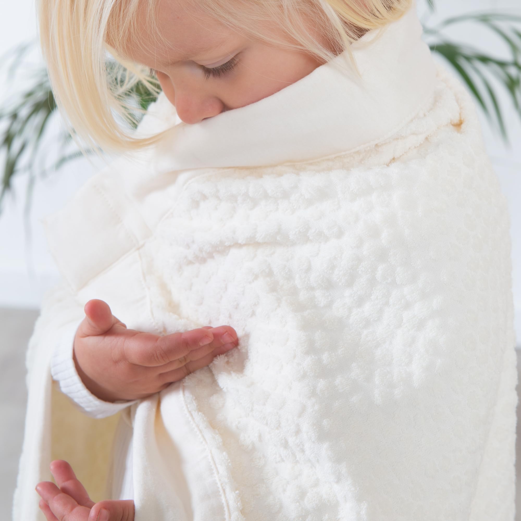 roba Seashells Indigo Baby Blanket 80 x 80 cm, Organic Cotton Cuddle Blanket, GOTS & Oeko-Tex 100 Certified - Image 2