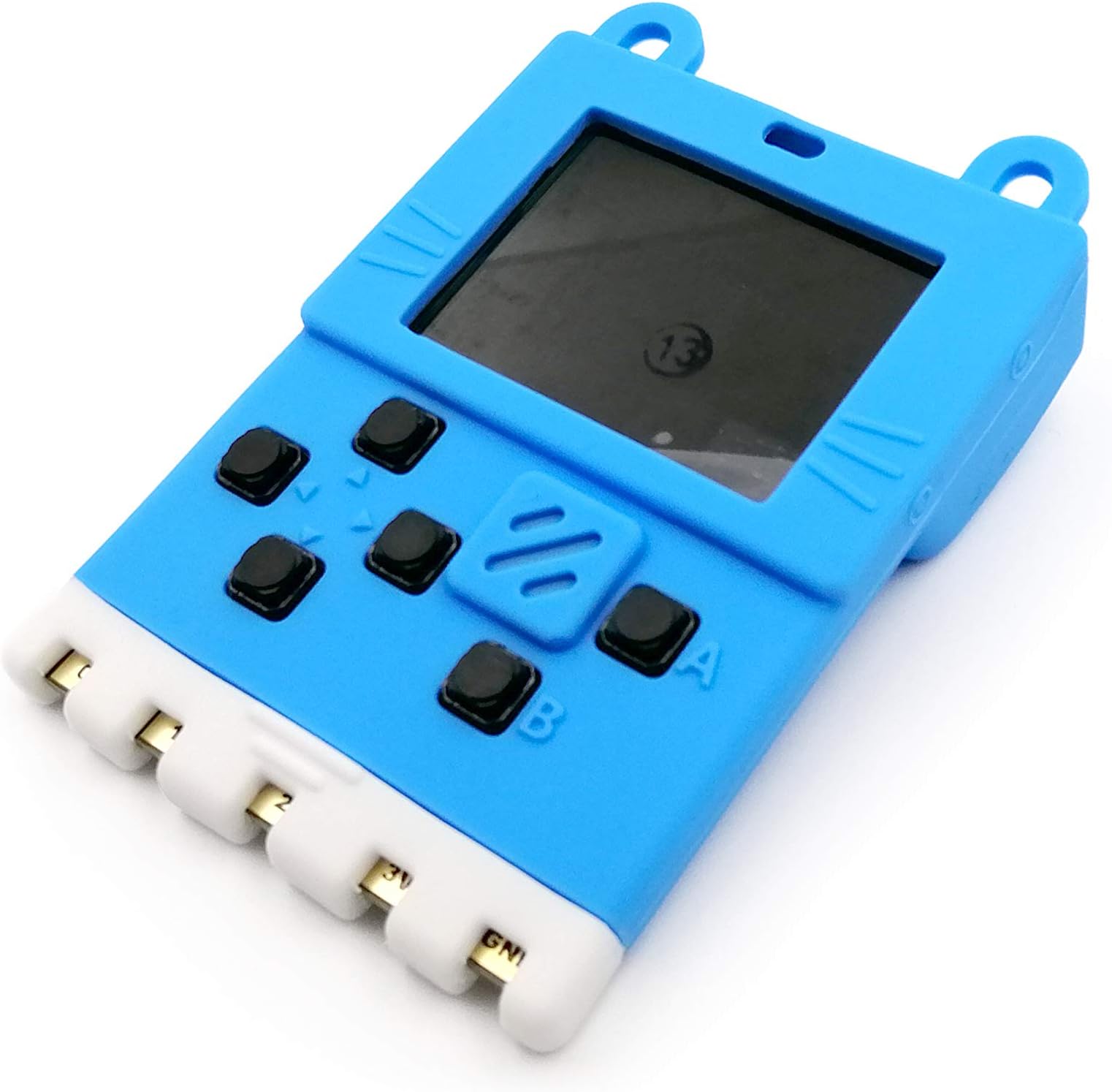 KittenbotMeowbit Card-sized Retro Computer Codable Console for Microsoft Makecode Arcade and Python Video Game Console Compatible with Micro:bit Expansion Board for Robot (Meowbit-Blue)