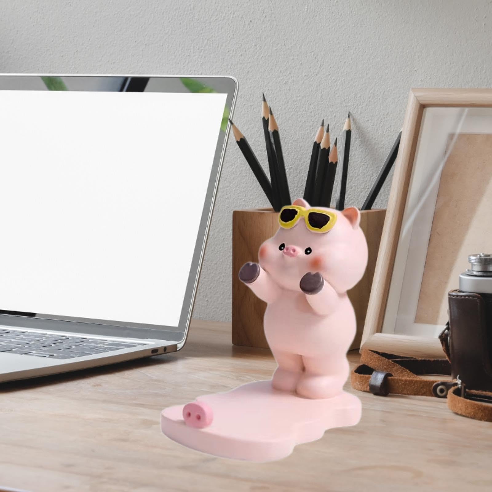 Amazon.co.jp: BaotyJie かわいい豚の電話スタンド、スマートフォン