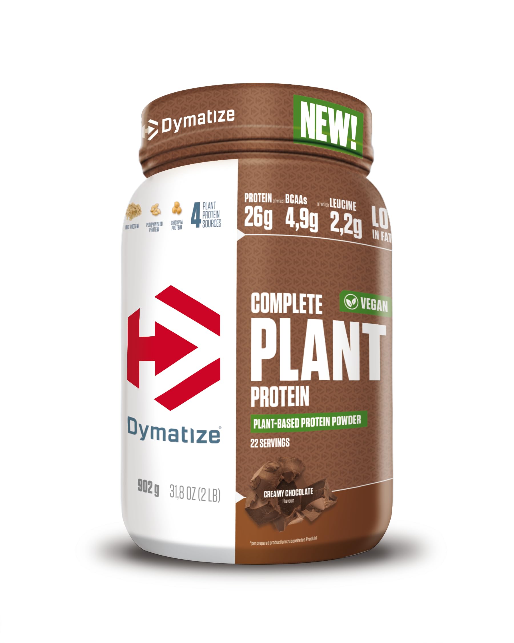 Dymatize Plant Protein Powder Chocolate 902g