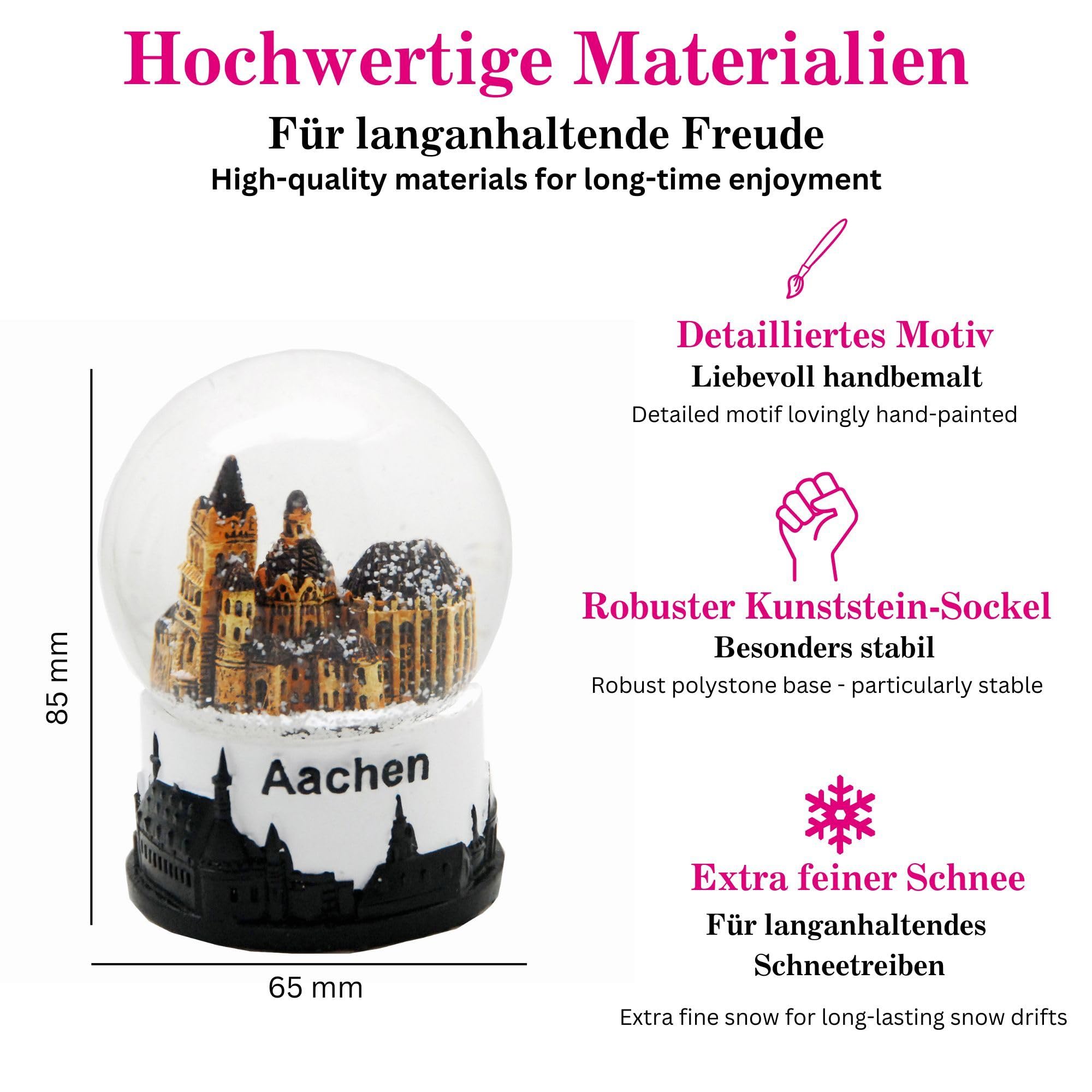 Palla Di Neve Souvenir Castello Della Germania - Decorazione Collezionabile Per Viaggi E Regali - Foto 9