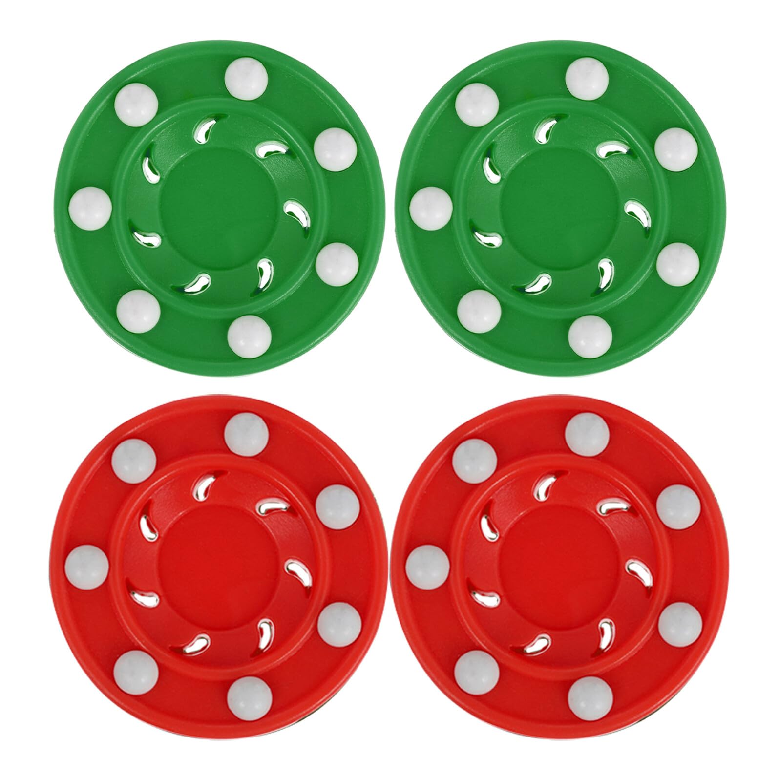 DECHOUS 4 Pièces Palets de Hockey de Rue Légers en Plastique PP Creux | Entraînement de Hockey, Simulation sur Glace, Usage Intérieur et Extérieur, Lot de 4 Pièces pour Jeux Sportifs