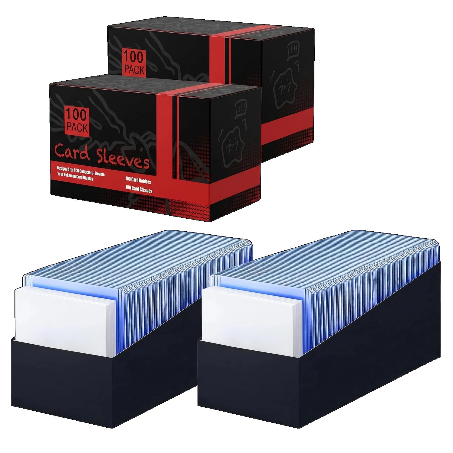 SummitFlare UV-Protective Toploaders, 400 Card Sleeves (200 Rigid + 200 Soft) Enhanced Clarity & UV Block for Baseball, TCG & Trading Cards, 3"x4" Standard Size